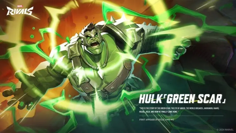 Hulk Marvel Rivals Costume - Green Scar