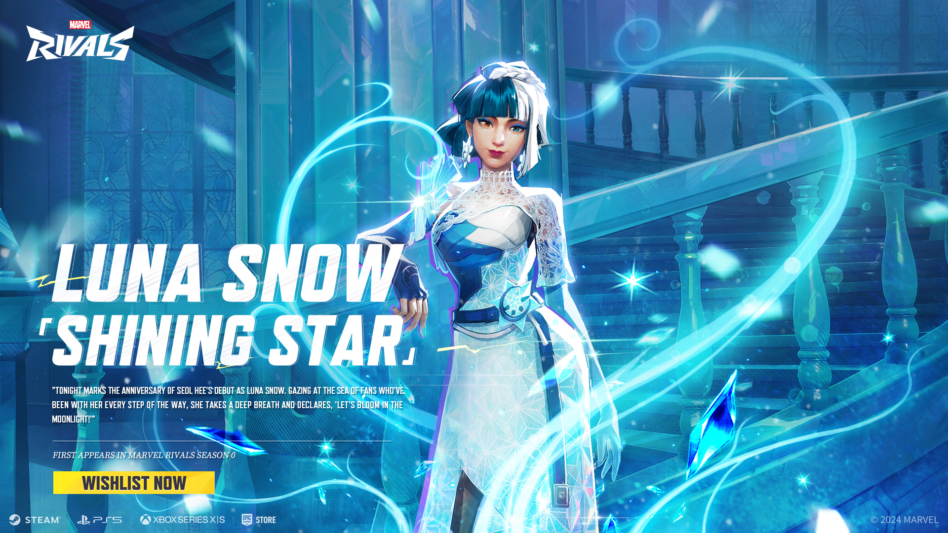 Luna Snow Marvel Rivals Costume - Shining Star