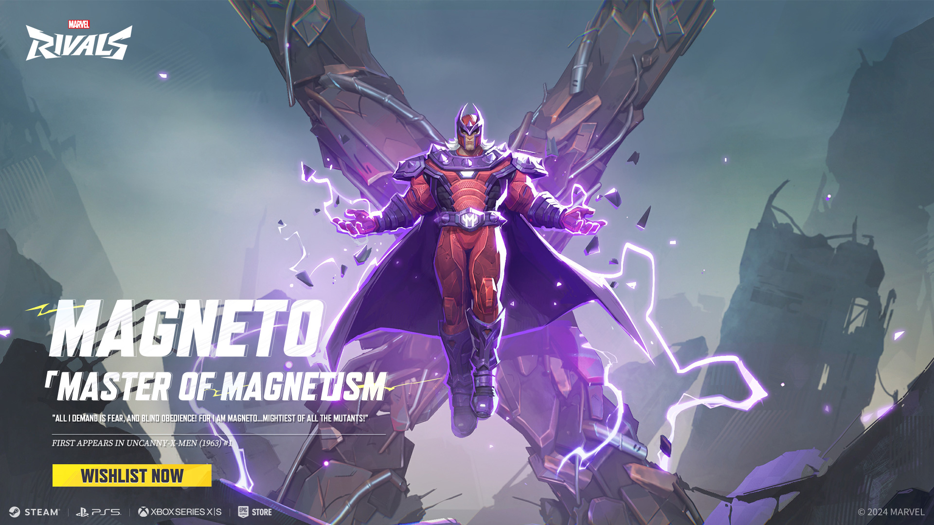 Magneto Marvel Rivals Costume - Master of Magnetism