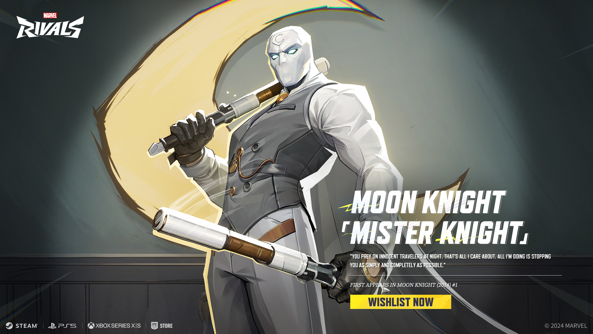 Moon Knight Marvel Rivals Costume - Mister Knight