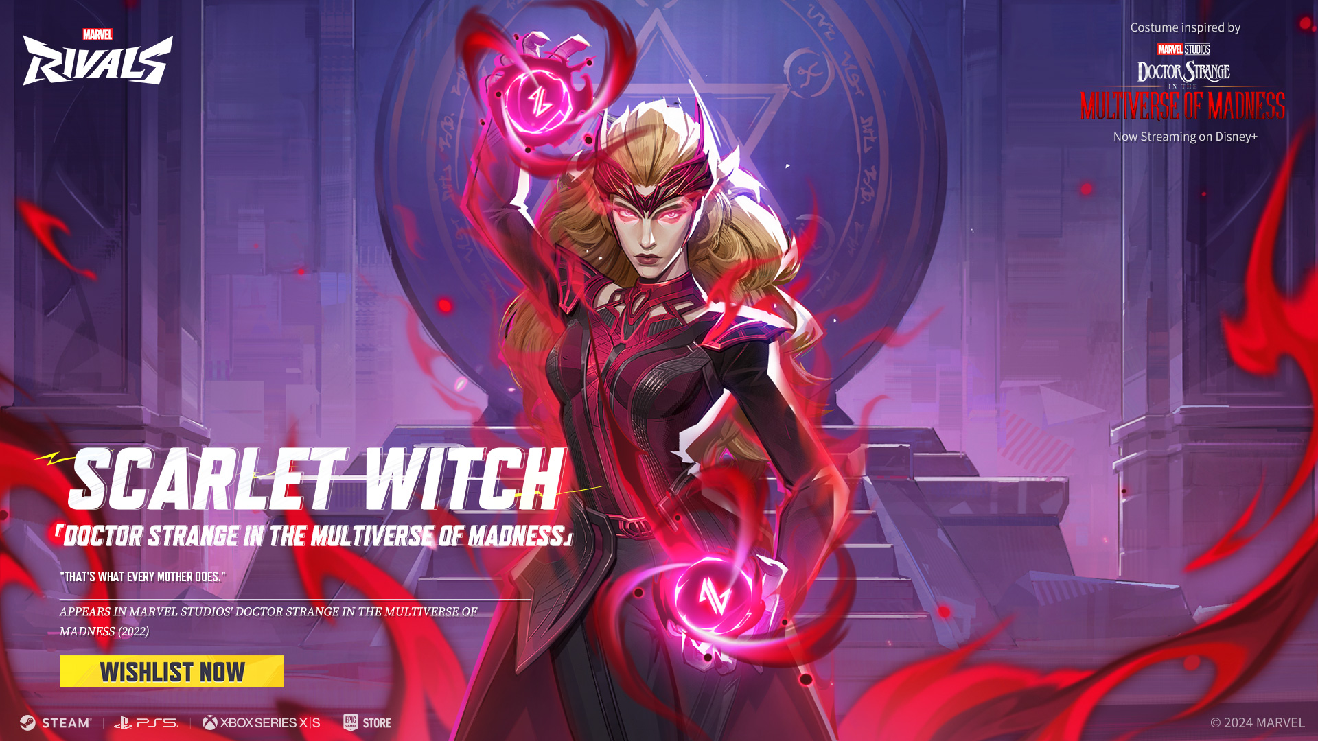 Scarlet Witch Marvel Rivals Costume - Doctor Strange in the Multiverse of Madness