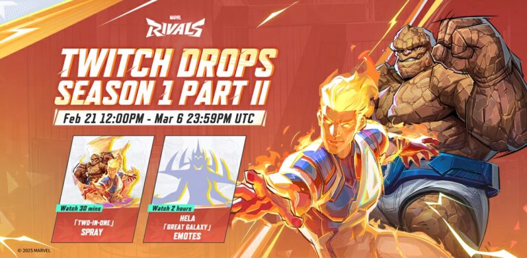 Marvel Rivals Twitch Drops Season 1 Part 2