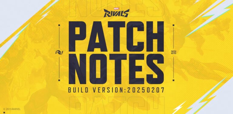 Marvel Rivals Version 20250207 Patch Notes