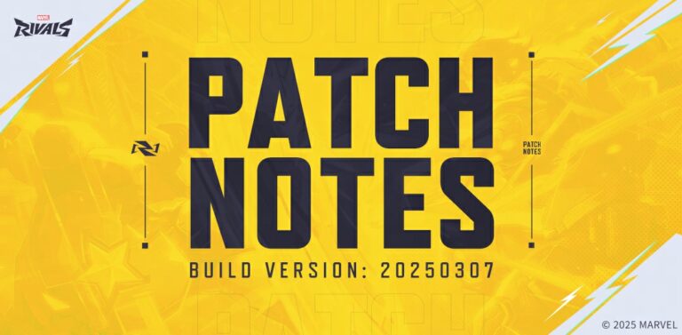 Marvel Rivals Version 20250307 Patch Notes