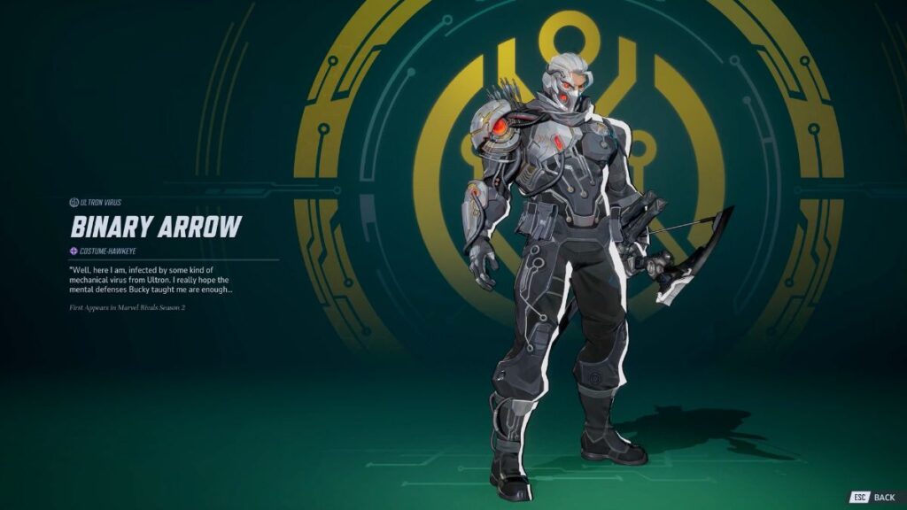 Hawkeye Binary Arrow Skin